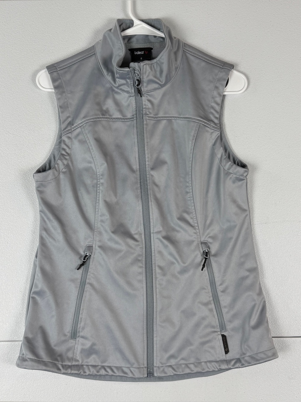 Baleaf Vest Womens S Small Gray Softshell Jacket Windproof Golf Performance